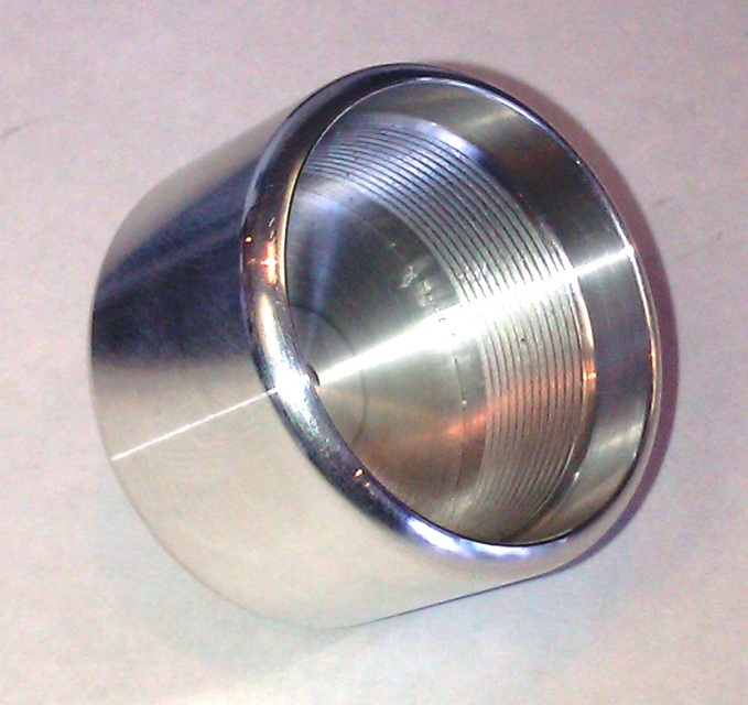 "D" Sized Maglite Threaded End Cap (RAW FINISH)