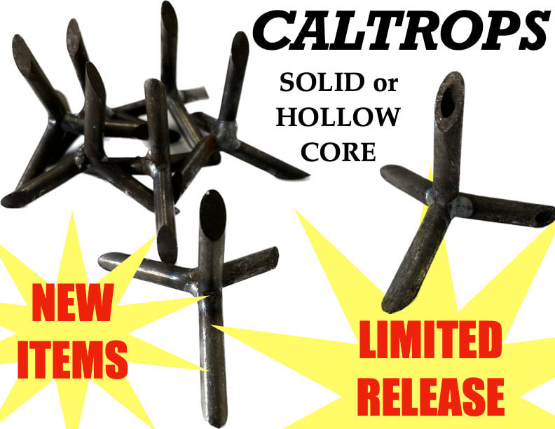 ULTIMATE RAZOR SHARP GROUND SPIKES CALTROPS. ** AWESOME **