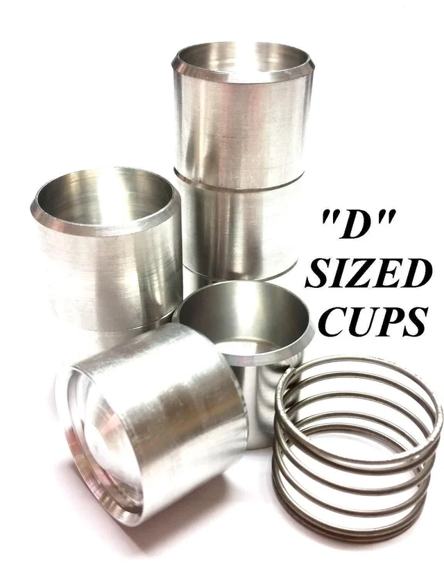 D Sized Solvent Trap Dry Storage Cups Stepped