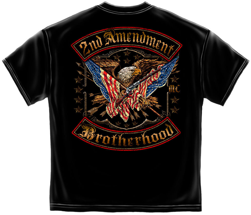 2nd Amendment Brotherhood Eagle Foil T-Shirt. S31
