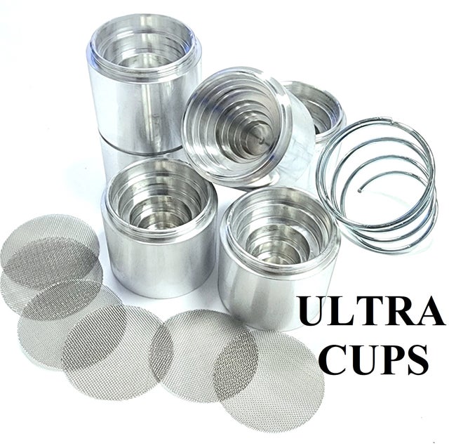 D Sized Solvent Trap Dry Storage Cups Stepped